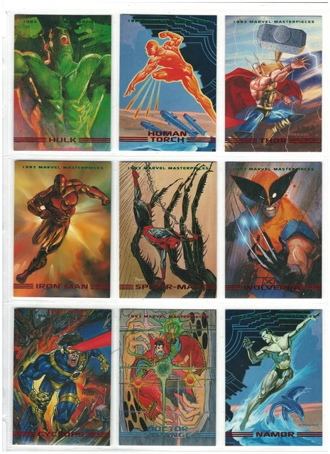 1993 Marvel Masterpieces Skybox Singles Pick Your Card- Complete Your Set