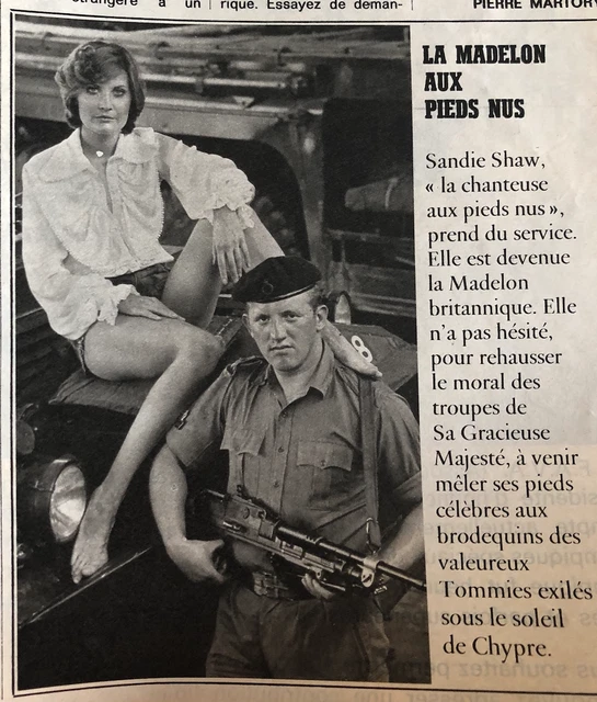 ミVintage Clipping ミSANDIE SHAW, THE BAREFOOT SINGERミ July 1972ミ