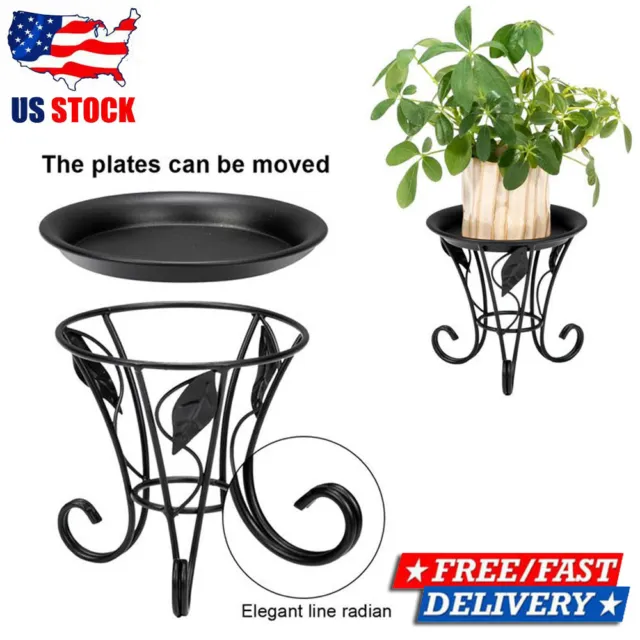 PLANT STAND INDOOR 2 Tier Wrought Iron Tall Plant Stands Flower Pot ...