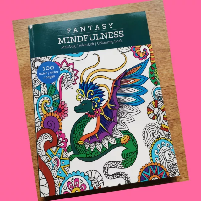 Mandala Buch Heft Malbuch Meditation Mindfulness Achtsamkeit Fantasy Ausmalen