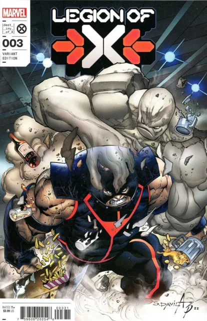 Legion of X #3 2022 Unread Sergio Davila Variant Cover Marvel Comic Book