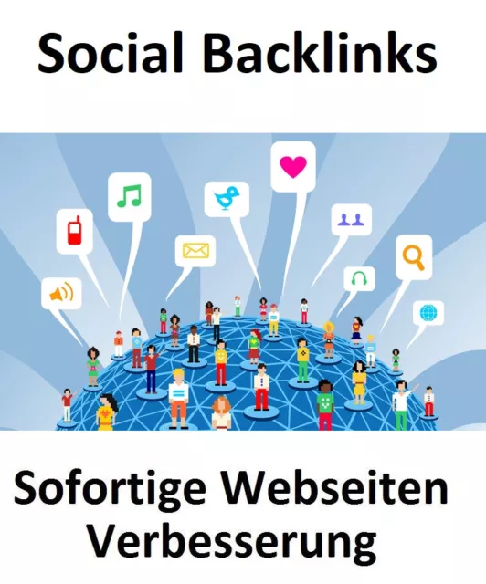 50 Social Backlinks + Sofortiger Effekt + SEO Mehr Webseiten Besucher Werbung