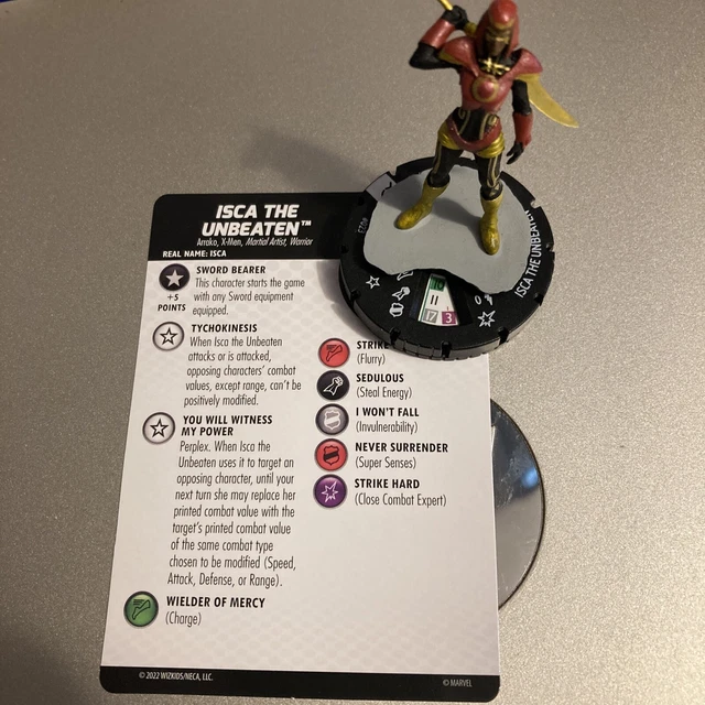 Heroclix X-Men X of Swords Isca the Unbeaten 023 rare SLOP