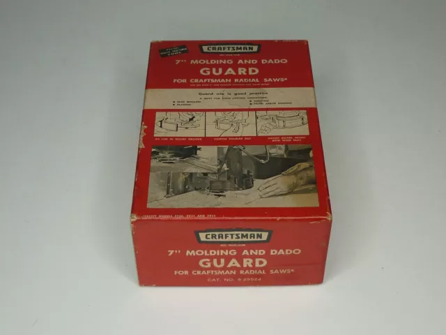 Sears Craftsman 7" Molding and Dado Guard 9 29524 For Radial Saw w/ Box