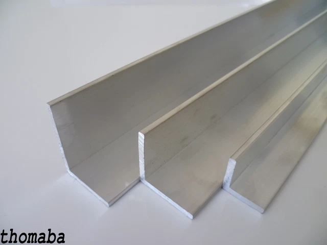 EN AW-6060 T66 Aluminium Winkelprofil 100x50x5mm - Walzblank 1500mm Länge Alu Winkelprofil 100x50x5mm