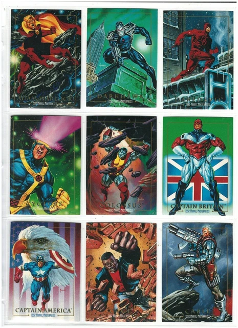 1992 Marvel Masterpieces Skybox Singles Pick Your Card Complete Your Set #61-100