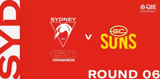 AFL Sydney Swans v Gold Coast Suns Adult Reserved Seating Tickets