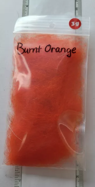 Seal Dubbing " New bigger bag 3g " color:Burnt Orange  Classic Salmon & Streamer