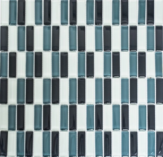 Carreaux en mosaïque en verre cristal de couleur bleu pour piscine (G423009) - Chine Crystal, Mosaïque Mosaïque de verre