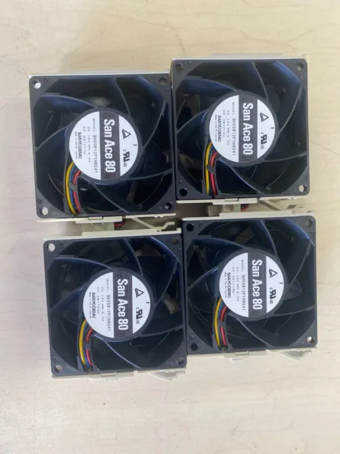 LOT OF 4 Supermicro 80mm Hot-Swappable Middle 01EM604 Fan-0166L4