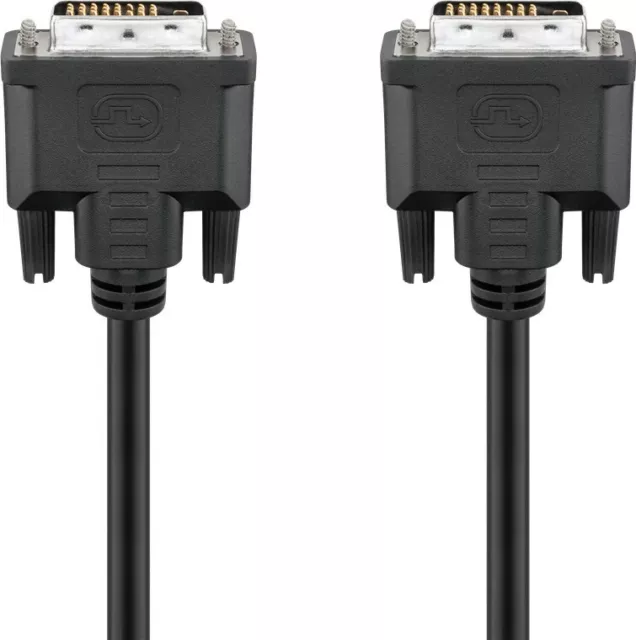 DVI-D Full HD Kabel Dual Link, Nickel DVI-D-Stecker Dual-Link (24+1 pin) > DVI-D