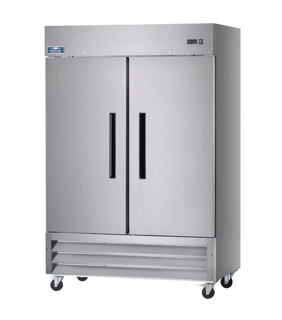 Arctic Air AF49 49 Cu.ft Reach-In Freezer 2 Solid Doors Stainless Exterior Arctic Air AF49 49 Cu.ft Reach-In Freezer 2 Solid Doors Stainless Exterior