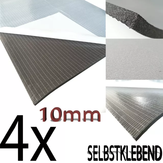 4x DSM Dämmschaummatte Dämmung selbstklebend (1,0mx0,5m = 2,0m²) KFZ