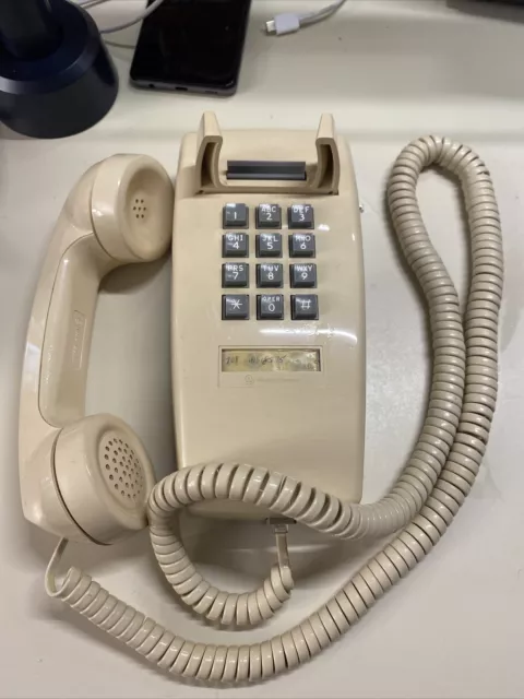 Vintage Western Electric Beige Touchtone Kitchen Wall Phone UNTESTED