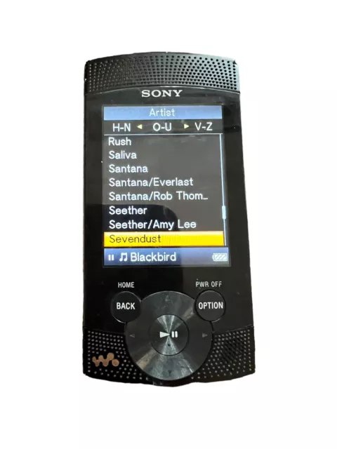 Sony Walkman Media MP3 NWZ-S545 Black 611 Songs + Charger + Headphone Bundle