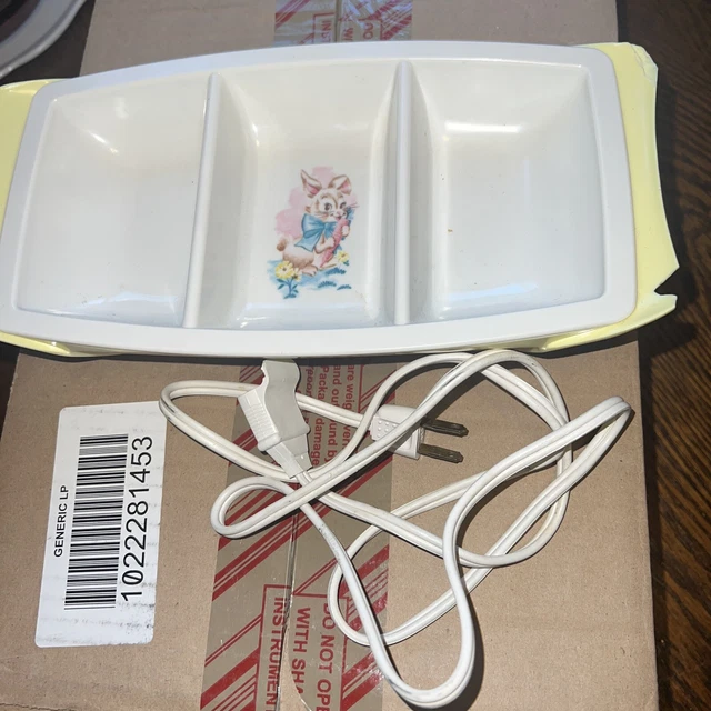 VTG 1960s GENERAL ELECTRIC Heat N Serve Baby Food Warmer Dish Model BA2D2 -