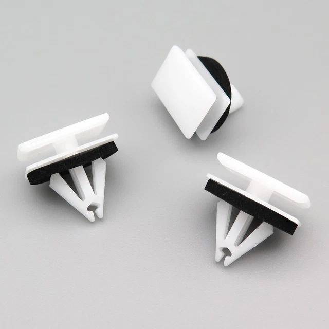 10x White Plastic Clips For Front Wheel Arch Trims – Fits Select Jeep Renegade Models