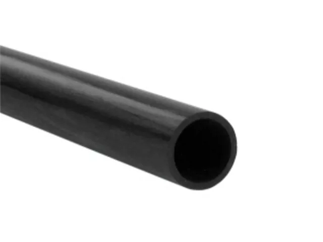 1x 10mm OD x 8mm ID x 1000mm Pultruded Carbon Fibre Tube (T10)