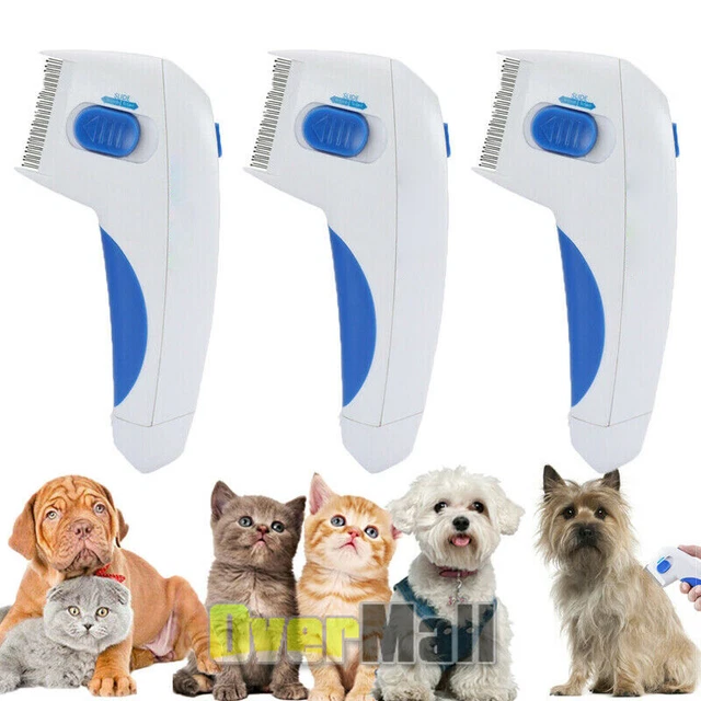 3x Electric Flea Comb-Great for Dogs & Cats Pet Brush Safe Useful US Stock