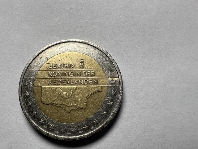 2 Euro Münze Beatrix Königin Der Niederlande 2001 Fehlprägung picclick.it
