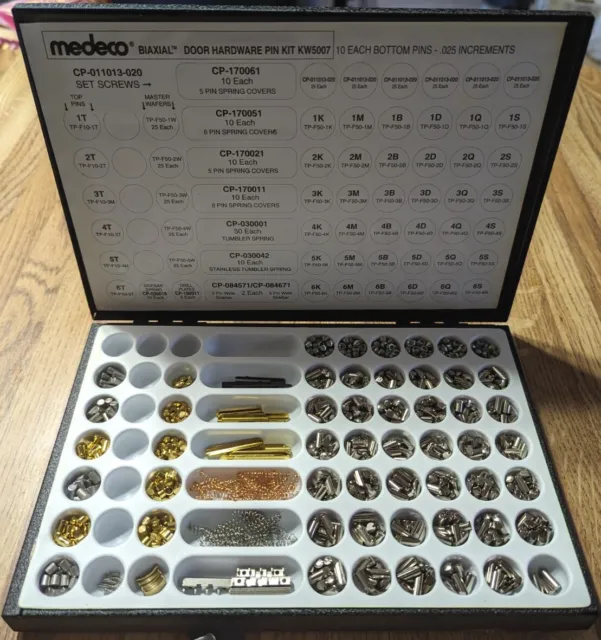 Medeco Biaxial Lock System Pin Kit KW5007
