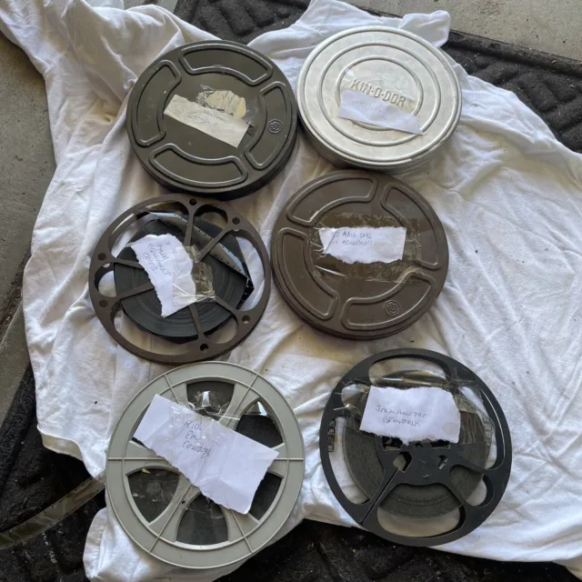 6-16mm Film/Movies 7” Reels From Estate -LOOK PICS