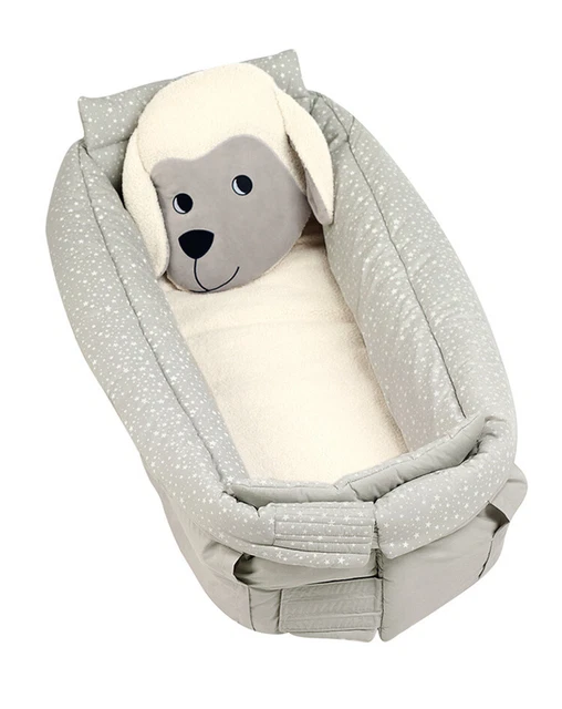 Nido de peluche Sterntaler oveja Stanley 100% poliéster 100 x 130 cm gris claro artículo de segunda mano