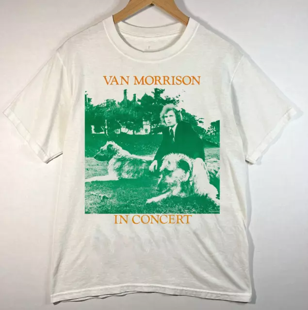 Van Morrison In Concert White T-Shirt Cotton Unisex S-5XL