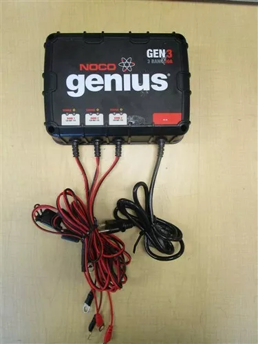 Noco Genius Gen 3 3 Bank 30 Amp Battery Charger Marine Boat
