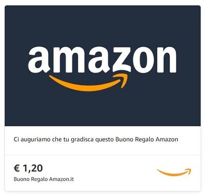 Amazon Buono Carta Regalo E-Gift Card AMAZON €1.20 Spedito in 24 ore new 