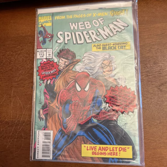 Web of Spider-Man #113 Direct Market Edition ~ NEAR MINT NM ~ 1994 Marvel Comics