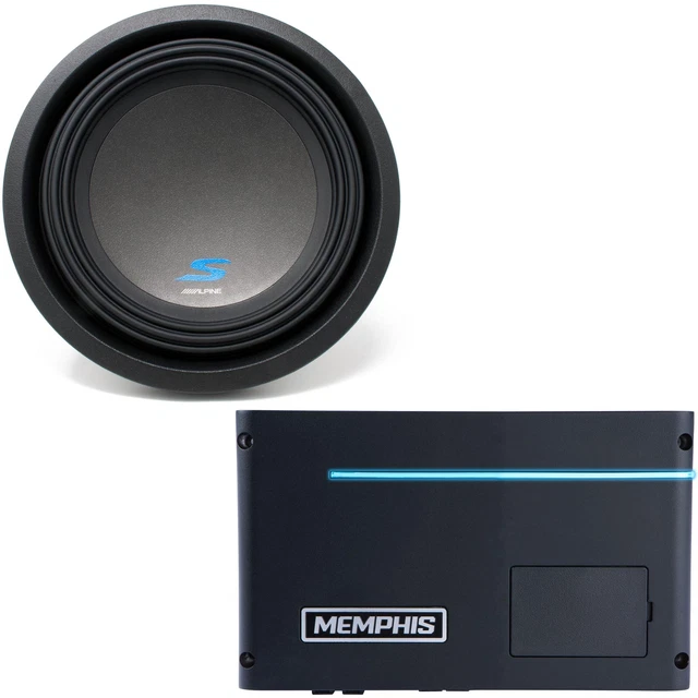 Memphis PRXA600.1 Power Reference Series Mono Subwoofer Amplifier and a Alpin...