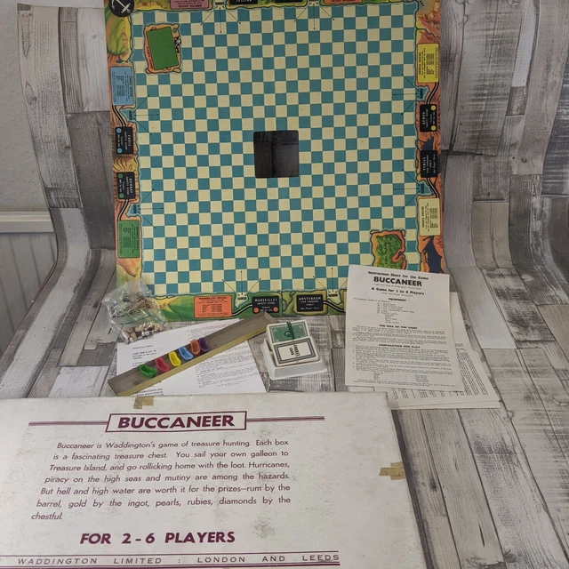 VINTAGE WADDINGTONS BUCCANEER - Treasure Hunt Board Game £10.10 ...
