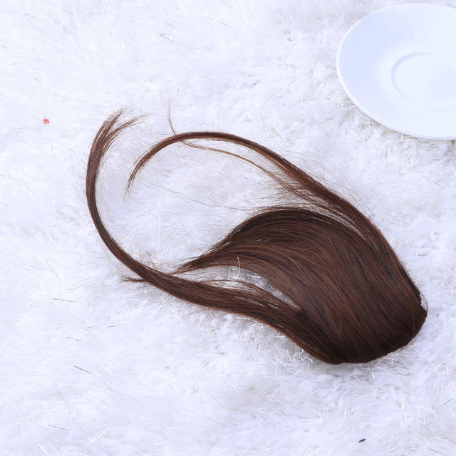 2 piezas Frasco Frontal Clip en Pony Air Fringe Pieza de Cabello Accesorios