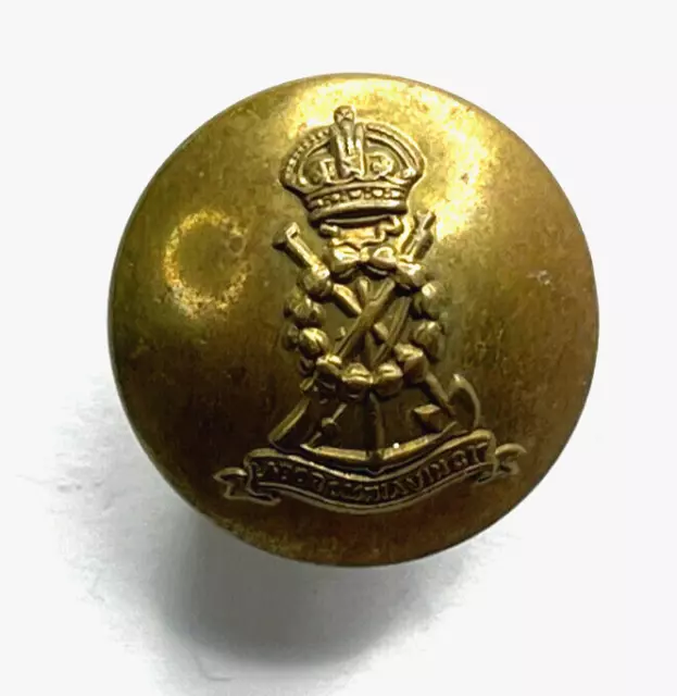 WWII Royal Pioneer Corps Brass button 25 mm Gaunt London