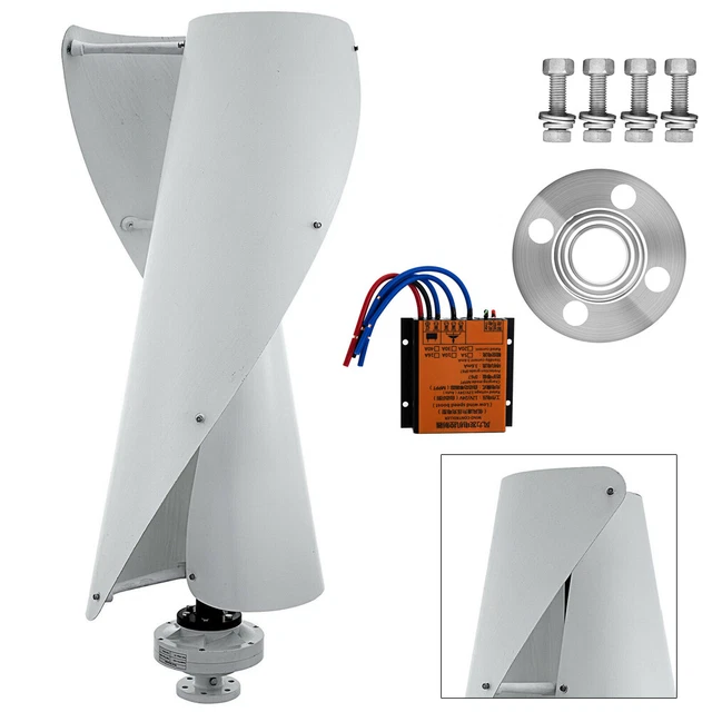 Generador de turbina eólica eje Helix Maglev 2 hojas molino de viento vertical + control