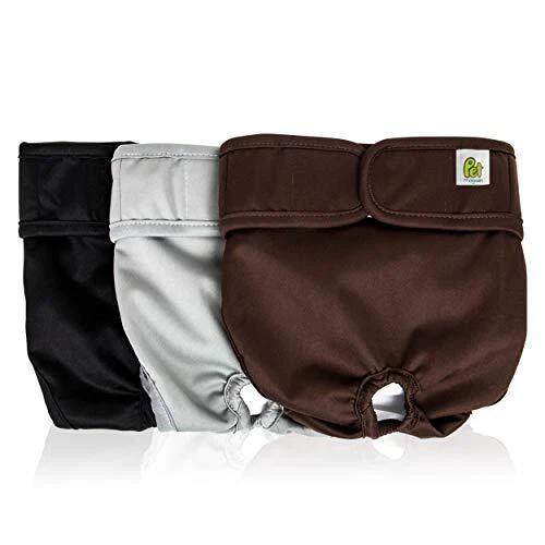PET MAGASIN Wiederverwendbare Hundewindeln 3er Packung Hygienische Hundewinde...