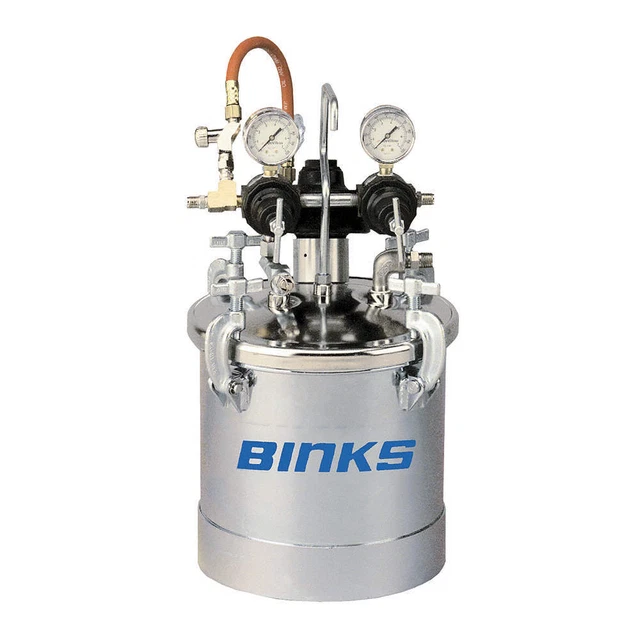 BINKS 83C-221 Pressure Tank,2.8 Gal