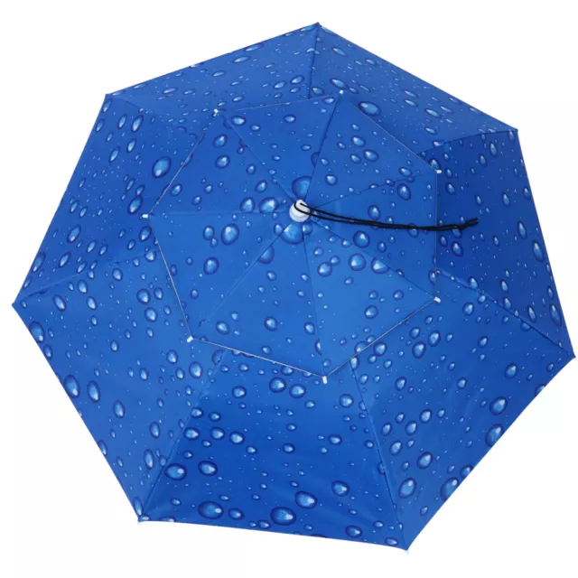 Regen Schattierung Regenschirm Kopf Regenschirm Hut Dach Hüte Für Erwachsene 3