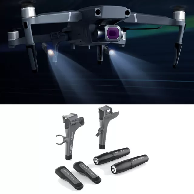 LED Night Light+Extended Landing Gear Leg Kit Set For DJI Mavic 2 Pro/Zoom Drone