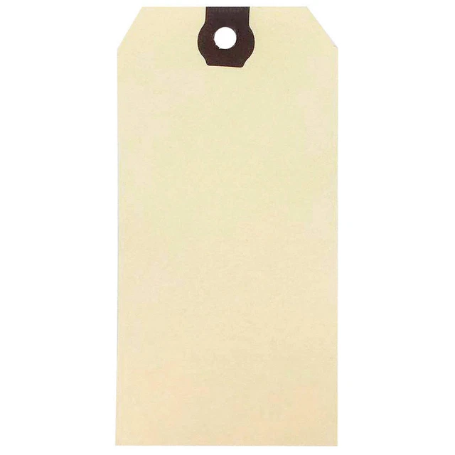 GRAINGER APPROVED 61KU22 Blank Shipping Tag,Paper,Manila,PK1000