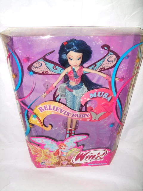 Winx Club Musa Bambola Fairy Fashion | 10,5 Pollici Con Ali Translucide | Abito Rosa E Stivali | Giocattolo Per Bambini
