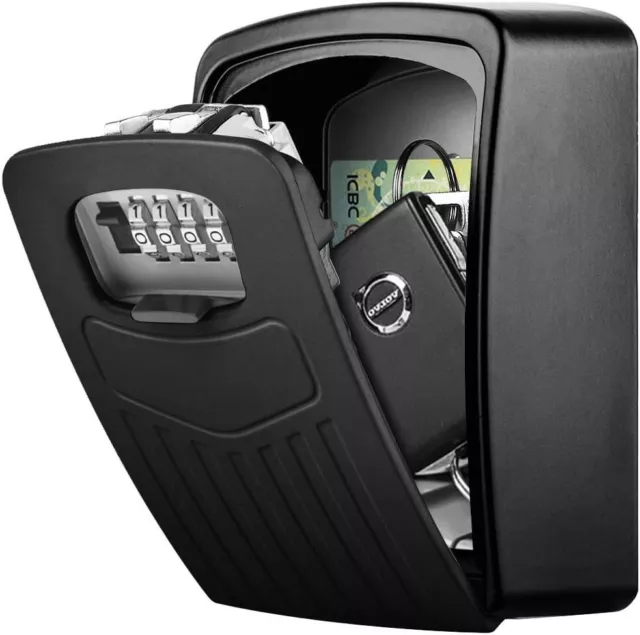 BTNEEU Extra Large Combination Key Box, Outdoor Key Safe Wall Mounted