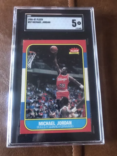 Michael Jordan Fleer 1986 SGC 5