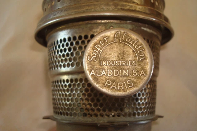 Ancienne lampe à pétrole Aladdin laiton génie brûleur d'encens nautique