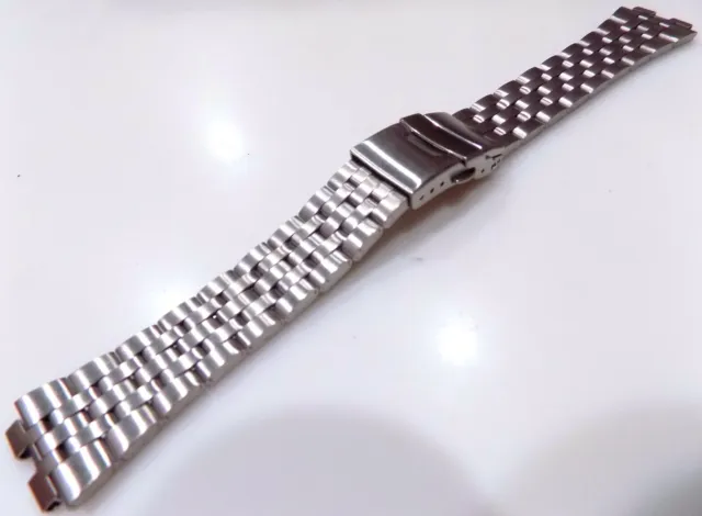 Nuovo Uomo Pebble Steel Smartwatch Argento Tono Acciaio Inox Bracciale Cinturino