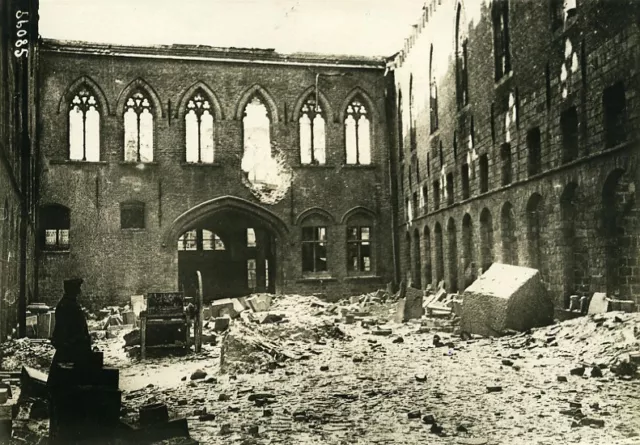 Belgium WWI Yser Front Ypres Ieper Nieuwerk Ruins Old Photo Meurisse 1915