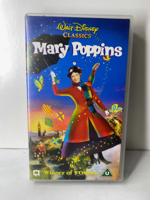 Walt Disney Classics - Mary Poppins On VHS Video Cassette Tape