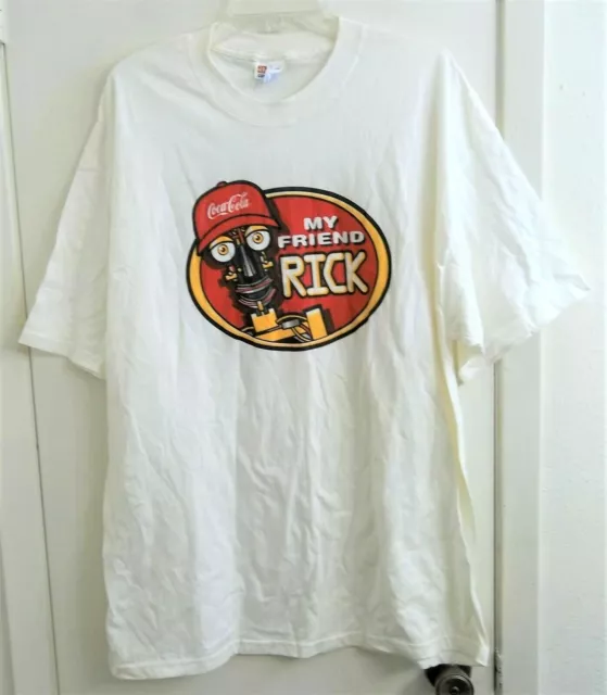 Coca-Cola My Friend RICK T-Shirt Adult X-Large Rick The Robot Wal-Mart Promotion