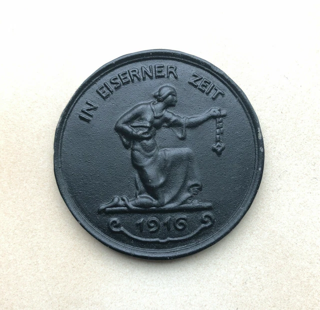 WWI German "Gold for Iron" In Eiserner Zeit Medal, 1916 2